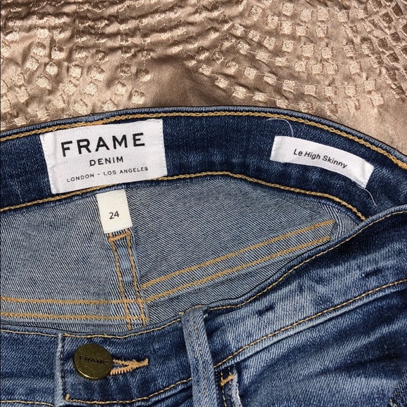 FRAME Le High Skinny Distressed Jeans - Picture 7 of 7